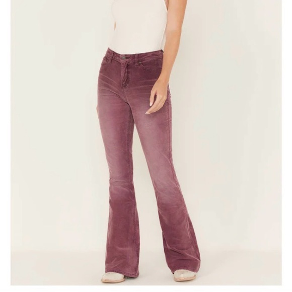 Idyllwind Pants - Idyllwind Burnt Orange Corduroy High-Rise Pants - 2/36L